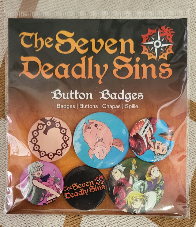 Badges The Seven Deadly Sins