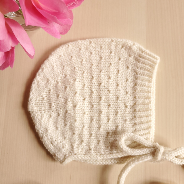 JULIA béguin écru - taille 0-3 mois