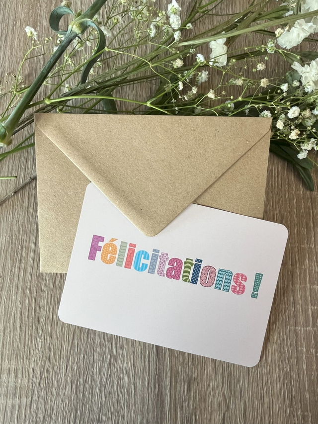 Carte de vœux Naissance &quot;Zen&quot;