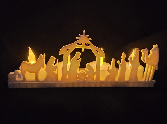 Porte bougie Crèche