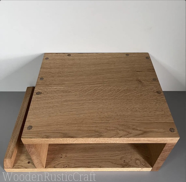 Hanging Oak Bedroom Cabinet with Antique Oil Finish