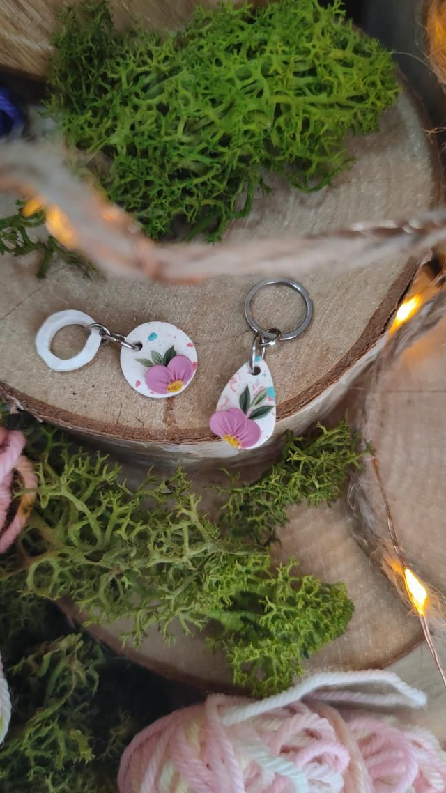 Marqueurs Terrazzo floral lot de 2