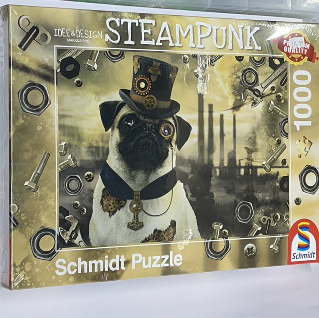 Steampunk Jigsaw Puzzle - Pug Dog