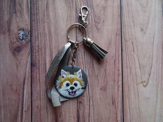 Mini peinture chihuahua poils longs