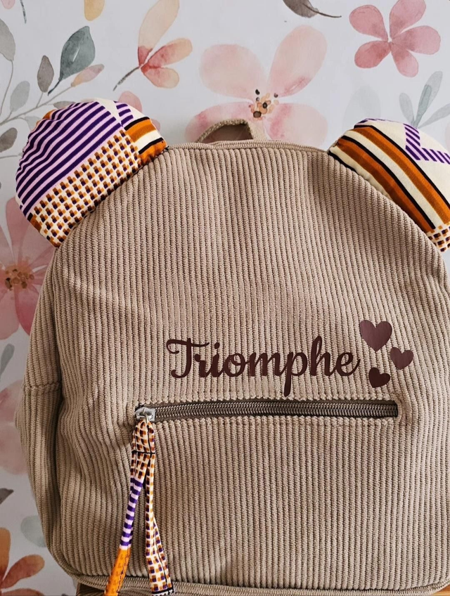 Magnifique Sac à dos wax personnalisable