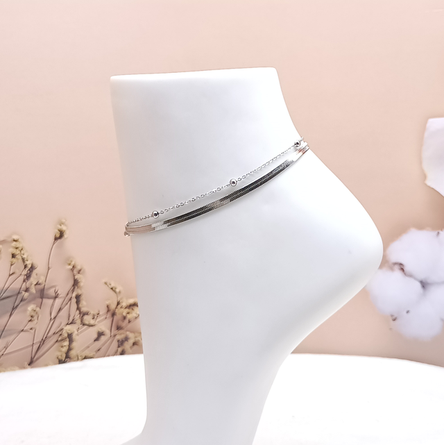 Chaîne de cheville double maille serpent