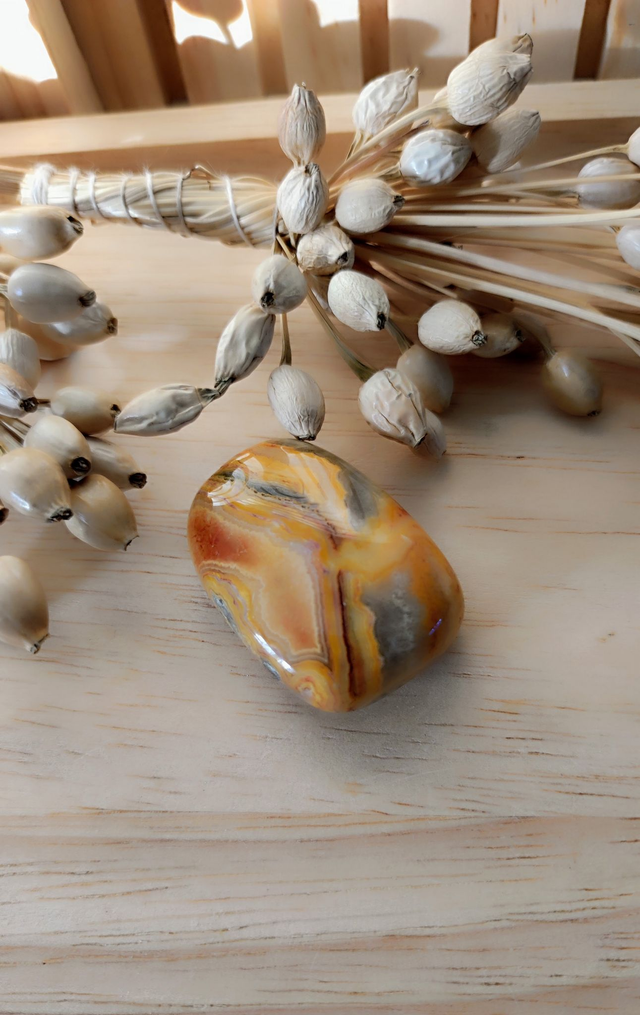 Pierre roulée Agate Crazy 