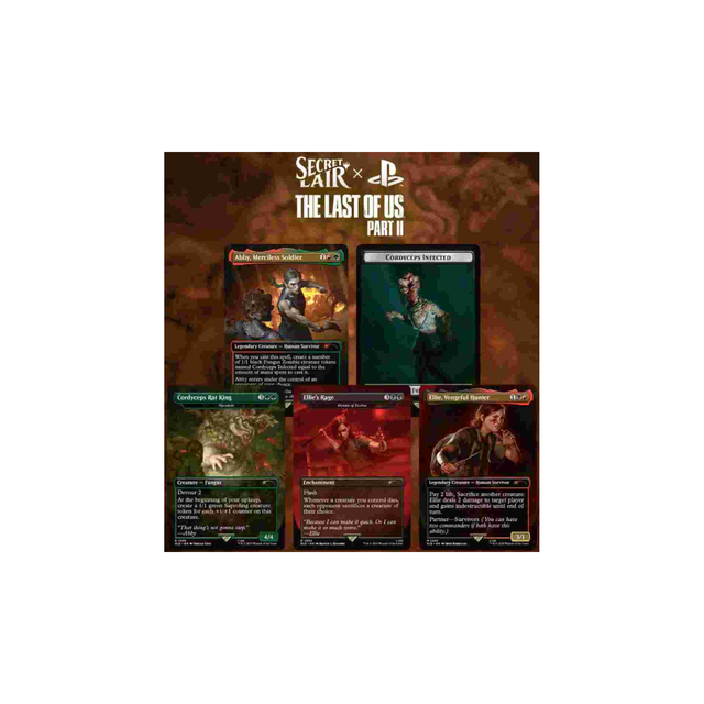 Playstation Secret Lair "The Last of Us II" NON FOIL - Magic the Gathering 