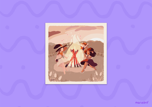 Réunion des sorcières | Print Carré