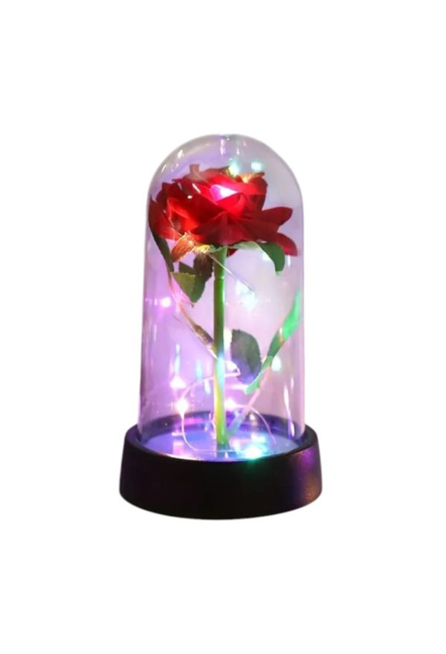 Ewige Rose mit LED-Lichter