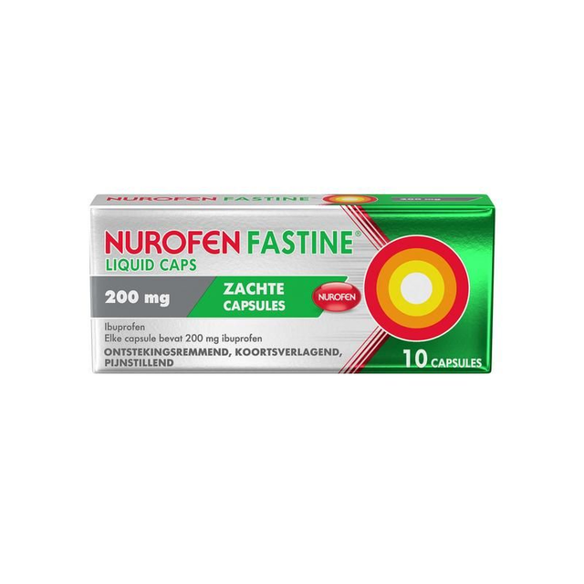Nurofen - Fastine Liquid Caps 200 mg, capsule, zacht