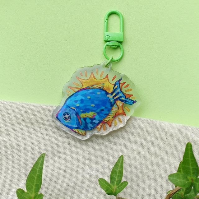 fishing for the stars - acrylic keychain