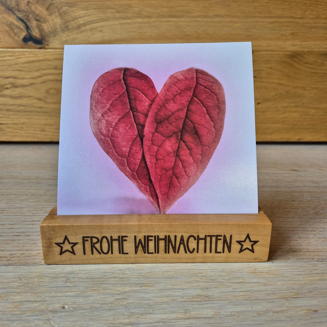 Karten-/ Fotohalter, Frohe Weihnachten (gross)