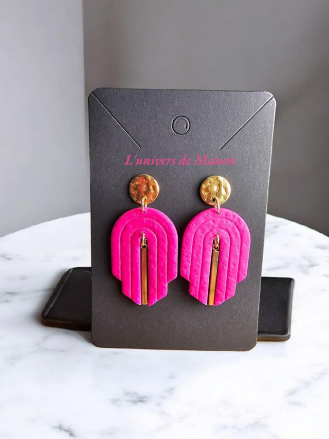 Boucle d&#039;oreille en argile polymère 