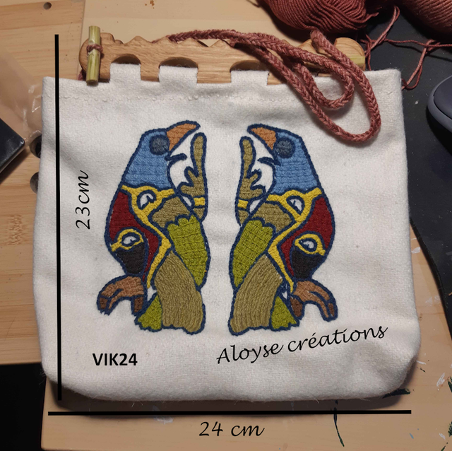 VIK24 sac viking brodé 