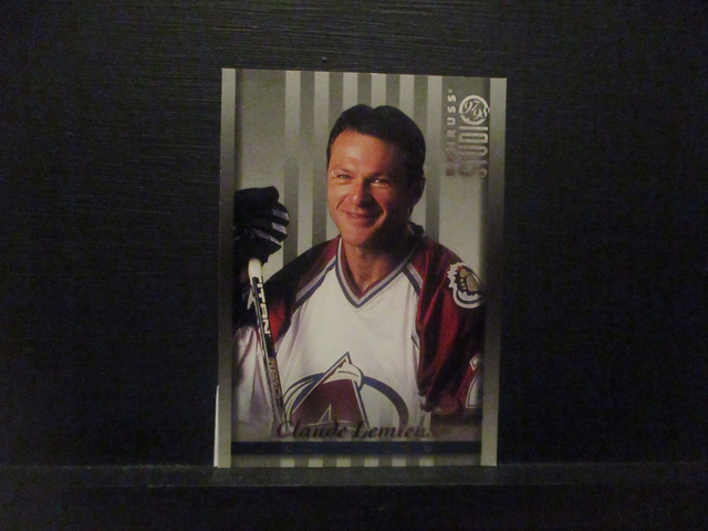 Claude Lemieux - NFL 1997 Donruss Studio Ice Hockey Original Trading Card #78