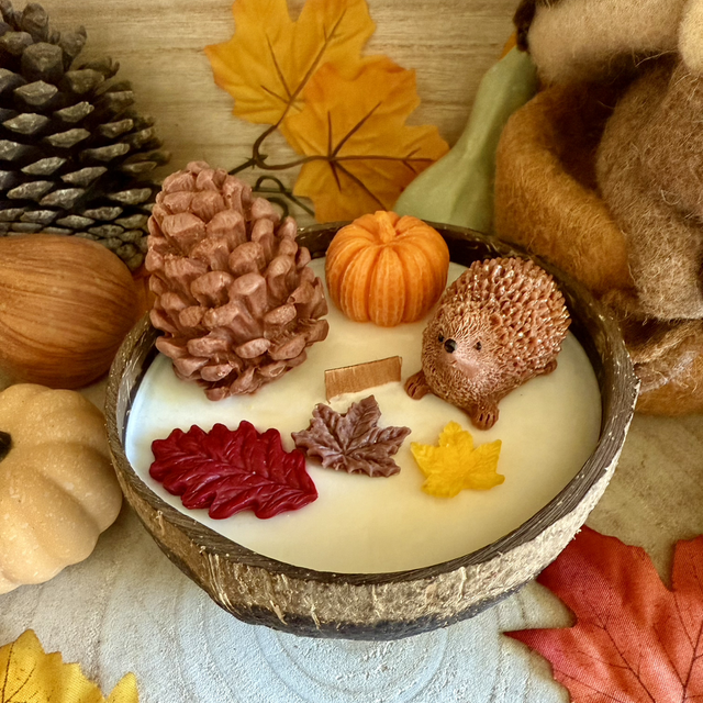 Bougie Coco - Décor Automnal