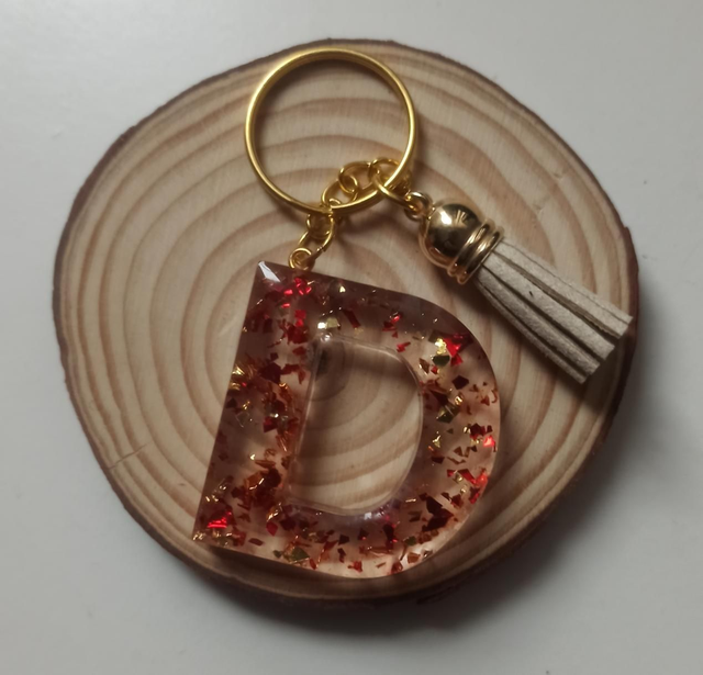 Porte clé lettre - D