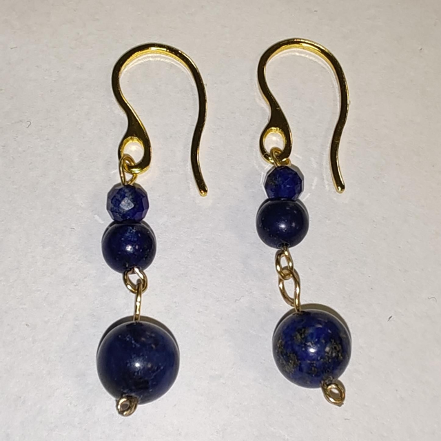 Boucles d'oreilles lapis lazuli 