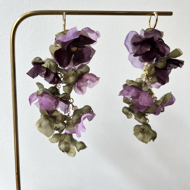 Glycines violet &amp; kaki