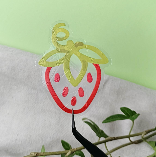 strawberry - suncatcher window sticker