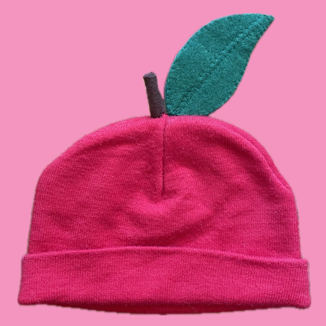Bonnet enfant rouge pomme