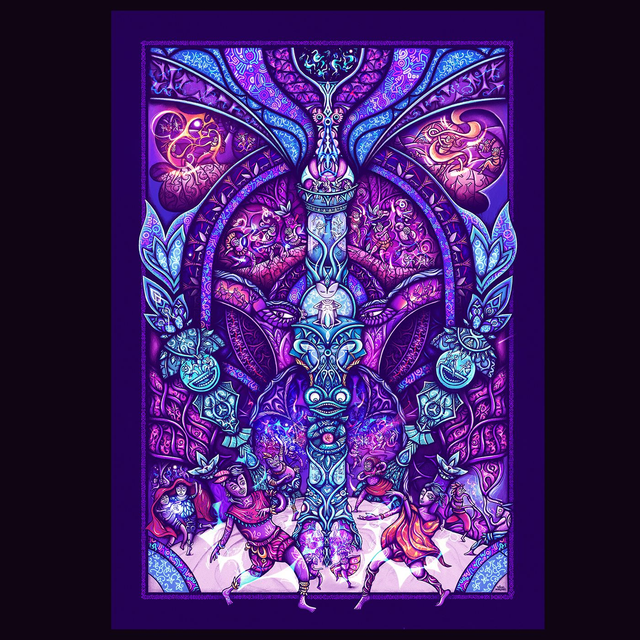 Tenture murale "Dance Temple"