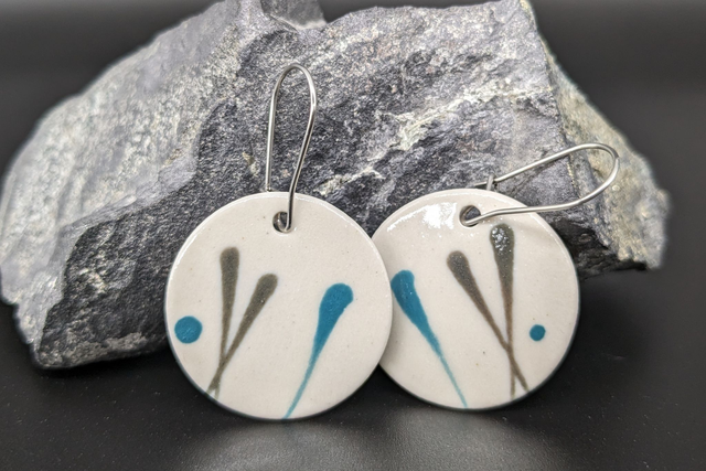 Boucles d'oreilles en céramique
