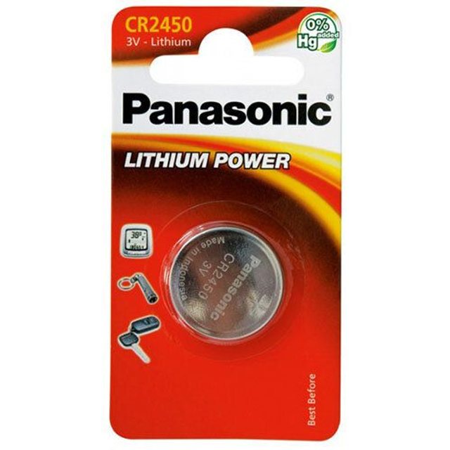 CR2450 Panasonic 3 Volt Lithium Battery (Pack 1)