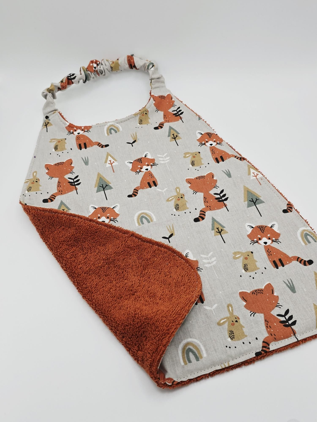 Bavoir enfant double face