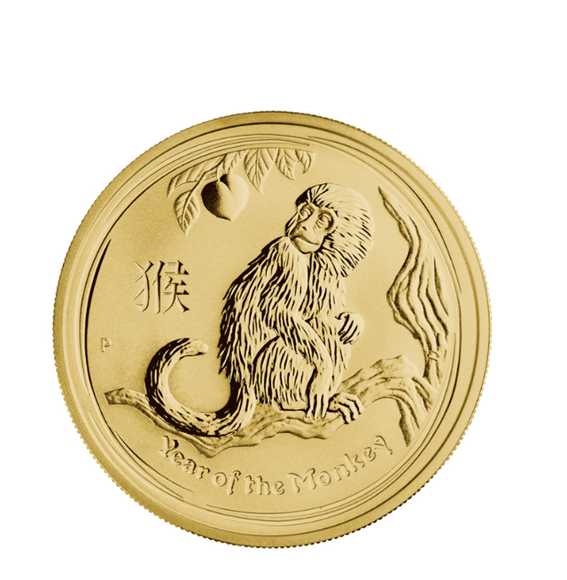 Australia 1 oz Gold Coin Lunar Monkey