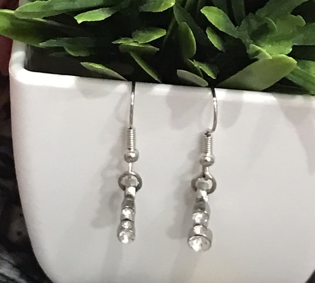 Silver Dangling Earrings- SDE132