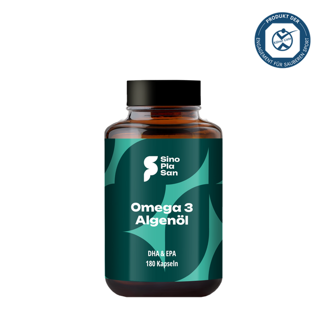 SinoPlaSan - Omega-3 Algenöl DHA &amp; EPA 180 Kapseln