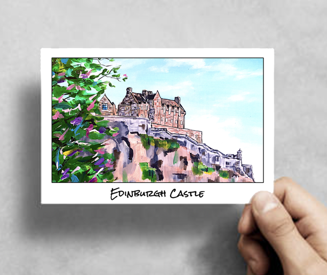 X10 Postcards - Edinburgh Castle (40p per unit)