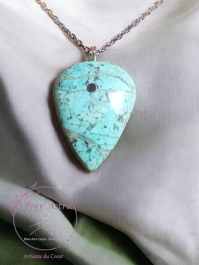 Pendentif en Chrysocolle 