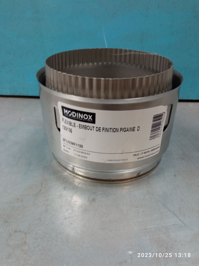 Embout de finition pour gaine D130 - 2FLEEMFI130 