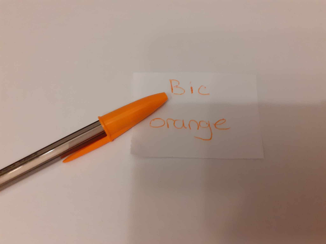 Zelebs in shed CHOOSE YOUR MARKER Bic Cristal Pen ORANGE