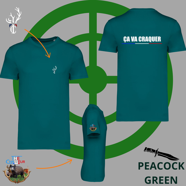 T-shirt écoresponsable unisexe Marquage CA VA CRAQUER