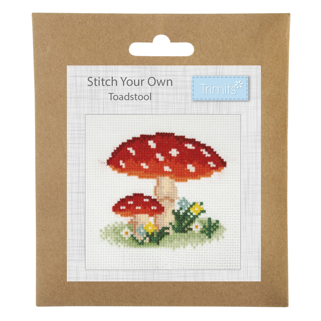 Counted Cross Stitch Kit: Mini: Toadstool