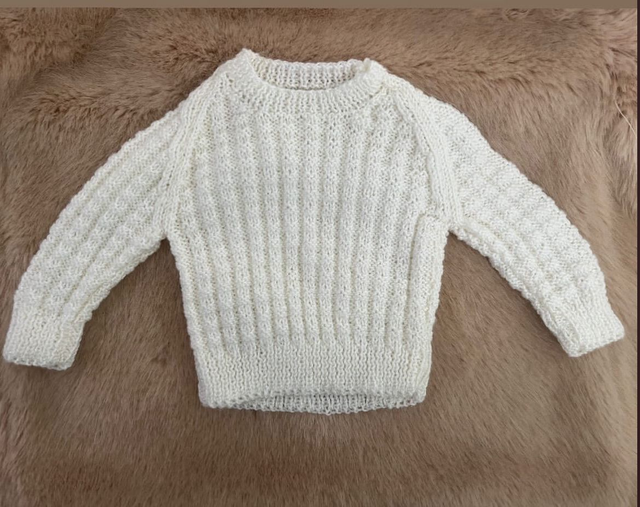 Glitter white crew neck jumper 