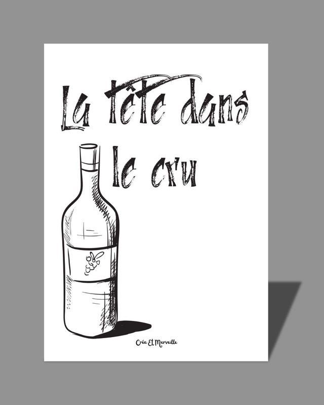 Affiche Tête dans le cru 🍷