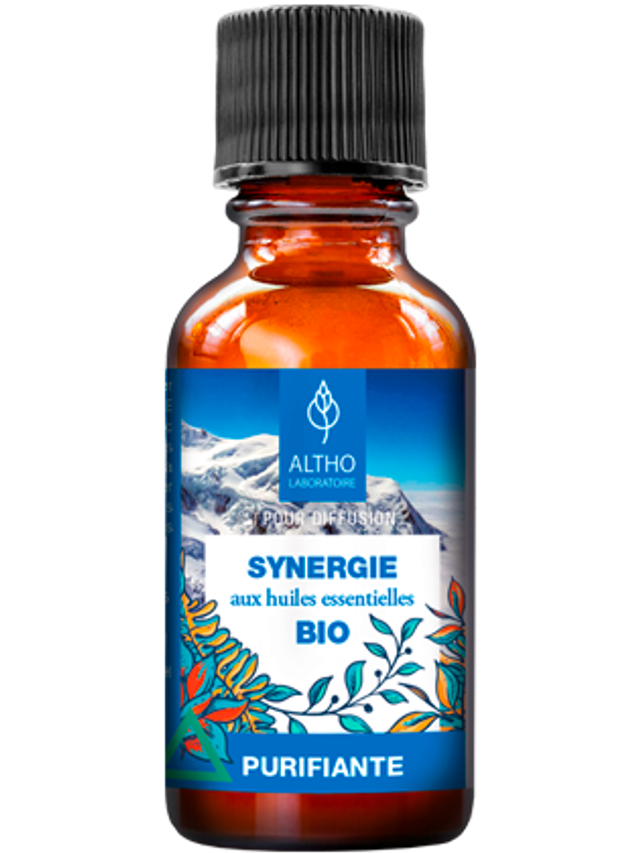 Synergie Purifiante Bio 30 ml - Laboratoire Altho | Huile essentielle - Assainissant Air
