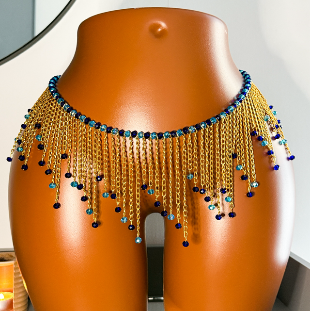 Jupette en perles 