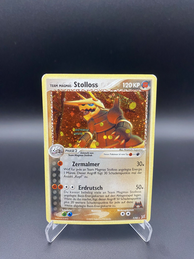Team Magmas Stollos (7/95)  EX Team Magma vs Team Aqua - Good - DE - Holo Rare