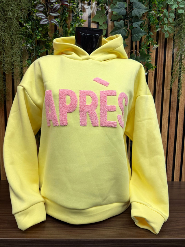 Hoodie Après - Geel