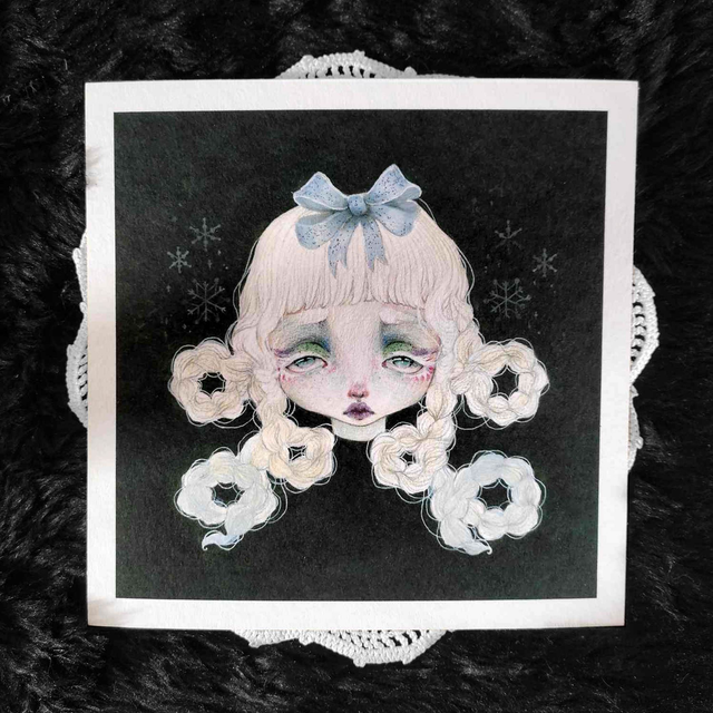 Print ~ Snowy doll
