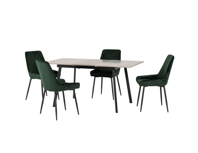 Avery Extendable Dining Table With 4 Chairs 