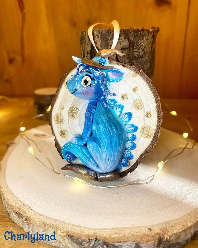 Rondin à suspendre - Dragon