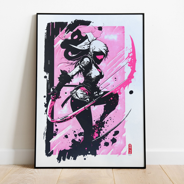 Cyberpunk Ninja Neon - Tirage limitée à 21 exemplaires