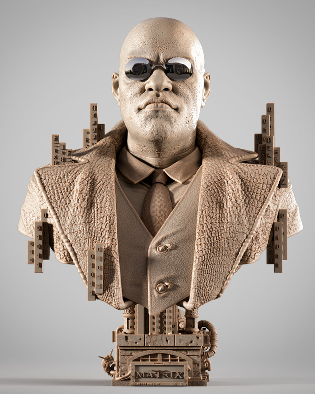 BUSTE PORTRAIT MATRIX MORPHEUS  série movie 
